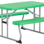 Lifetime® Kindertafel Opvouwbaar - Picknickset voor binnen en buiten - Groen