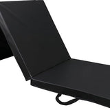 Sportmat Opvouwbaar - Zwart - 180 x 60 x 5 cm - Extra Dik - Opvouwbare Yogamat - Inklapbare Fitnessmat - Vloermat voor Yoga, Meditatie, Sport en Turnen - Turnmat