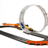 DMG Supply Racebaan - Autobaan Speelgoed - 2 Opstellingen Mogelijk - Dubbele Racebaan met Looping - 2 Auto's - Rondeteller - 3 Meter
