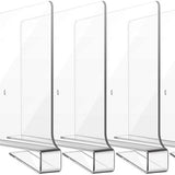 Kastverdelers – 4 stuks – Acryl Plankverdelers voor Kledingkast & Opbergkast – 30 x 20,5 cm – Stevige Schapverdelers – Zonder Boren – Heldere Organizers
