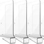 Kastverdelers – 4 stuks – Acryl Plankverdelers voor Kledingkast & Opbergkast – 30 x 20,5 cm – Stevige Schapverdelers – Zonder Boren – Heldere Organizers