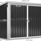 Gegalvaniseerd Stalen Containerombouw - Afvalbak kliko ombouw voor 2 containers