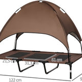 Hondenligbed met luifel - ademend - Large