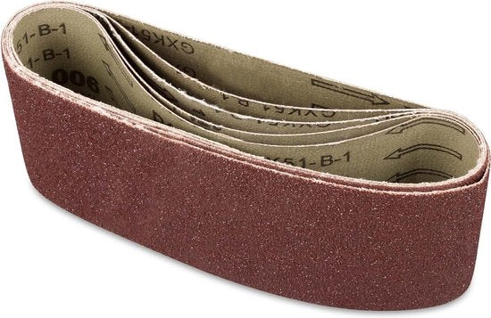 Hanse Werkzeuge Schuurband 75x457 mm - 5 Stuks - Korrel Mix