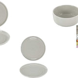 6 persoons 18-delig servies Aardewerk Bi-Color