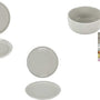6 persoons 18-delig servies Aardewerk Bi-Color