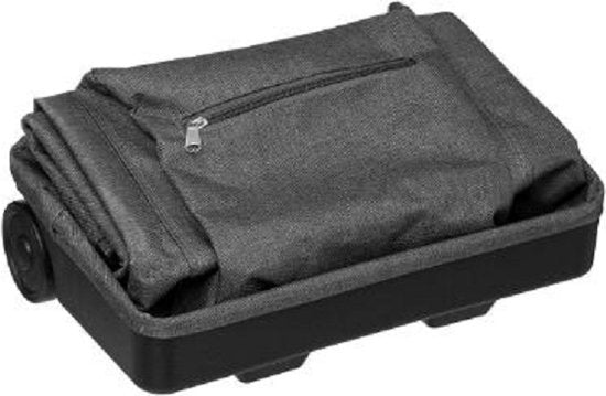 4goodz Opvouwbare boodschappentas met wieltjes 30 liter - grijs