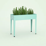 Herstera Garden® Urban Hoge Plantenbak Staal - 100x40x84cm - Mintgroen