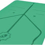 Liforme Compacte Reis Yogamat - Fitnessmat Groen - (66 x 180 x 0,2 cm) 1,6 kg | Inclusief Draagtas | Lichtgewicht & Reisvriendelijk | Uitstekende Grip & Snel Drogend | Milieuvriendelijk Rubber | AlignForMe Markeringen | Geschikt voor Yoga Onderweg