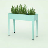 Herstera Garden® Urban Hoge Plantenbak Staal - 100x40x84cm - Mintgroen