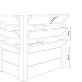Westmann verhoogde plantenbak Premium XL - 65x90x73 cm