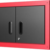 Feistos Juno 15 Gereedschapswand Hoog - 330 x 46 x 198 cm - Zwart/Rood
