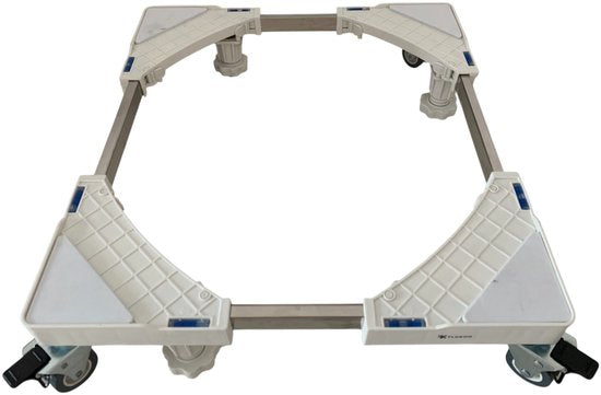 Universele Wasmachine Verhoger – Verstelbaar Onderstel met Zwenkwielen en Rem – Voor Wasmachine, Vaatwasser, Droger – Tot 300 kg