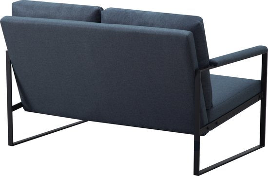 Zitbank voor 2 Personen - Blauw - 125 x 80 x 77 cm - Loveseat - Stijlvol en Comfortabel voor Elk Interieur