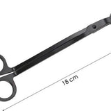 Kaarsenknipper voor de kaarsen - Zwart - Lontenknipper - Wick trimmer - 18 x 6 x 2 cm - Lont Schaar