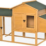Kippenhok met Uitloop en Nestkast - Hout 168x75x103 cm