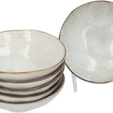 Aardewerk Servies Flower Beige 6 persoons 18-delig - Beige