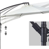Zweefparasol 300 cm Rond - Creme
