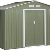 4goodz Gereedschapsschuur Gepoedercoat Metaal 277x195x192 cm - Groen