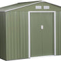 4goodz Gereedschapsschuur Gepoedercoat Metaal 277x195x192 cm - Groen