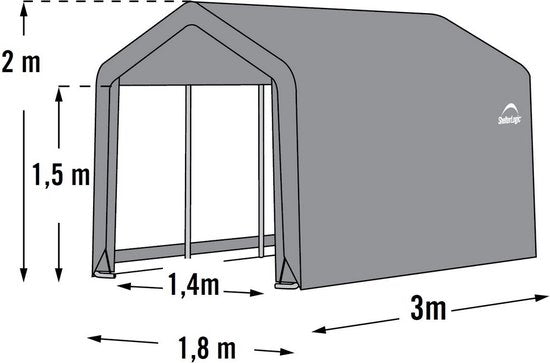 ShelterLogic® - Gereedschapsschuur - SL70396