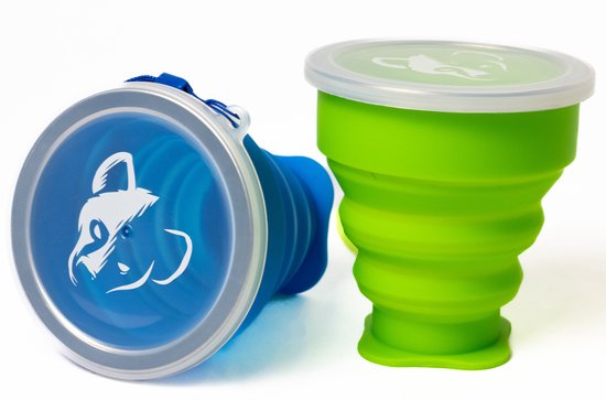 Opvouwbare beker - Reisbeker - Siliconen - 288ML