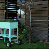 Herstera Garden® Barcelona Plantenbak Verrijdbaar - 85x50x80cm - Muntgroen