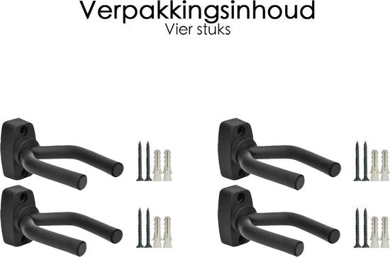 Gitaar muurhouder - 4 stuks