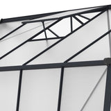 Westmann Aurora 810 - TuinKas met fundering - Antraciet 309x248 cm