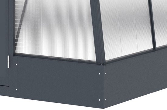 Westmann Aurora 68 - TuinKas met fundering - Antraciet 248x188 cm
