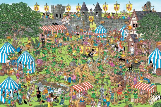 Jan van Haasteren - Robin Hood Festival - 1500 stukjes - Puzzel - Legpuzzel