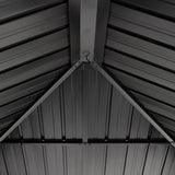 Sojag Aluminium paviljoen Marsala 1216 - Hardtop Gazebo met klamboe 363x483x293 cm - Antraciet