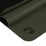 Ecoyogi PRO GRIP Yogamat (180 x 65 x 0,42 cm) - Olijf Groen - 100% Natuurrubber en Vochtabsorberende PU Top Laag | Geweldige veerkracht | Onder alle omstandigheden een stevige grip | Geschikt voor Hot, Bikram, Vinyasa, Flow, Ayenger en Ashtanga Yoga