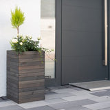 Westmann Mono Houten Plantenbak Pilaar 35x35x56 cm - Grijs