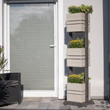 Westmann Maja Houten Plantenbak Pilaar 50x50x170 cm - Grijs
