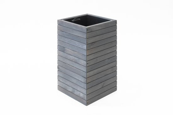 Westmann Mono Houten Plantenbak Pilaar 35x35x56 cm - Grijs
