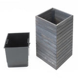 Westmann Mono Houten Plantenbak Pilaar 35x35x56 cm - Grijs