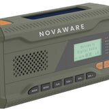 NovaWare® Noodradio Solar Opwindbaar - Powerbank Zonneenergie met 4500mAh - DAB+-FM - Noodpakket - Bluetooth speaker - Draagbare Radio - Groen