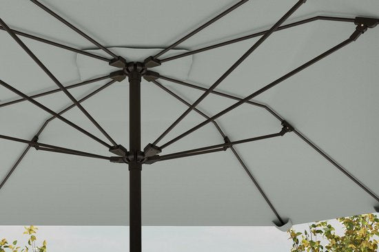 Parasol 233cm Vierkant Kantelbaar - Aluminium buis, Glasvezel