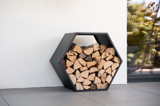 Westmann HaardHout Brandhoutrek WMLG789 - Houtopslag binnen - Zwart