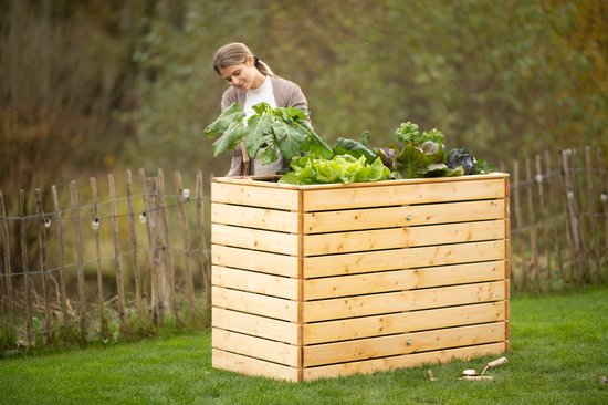 Westmann Houten Verhoogde Plantenbak Moestuin Asket L - 130x70x90cm