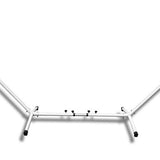 Stevige Hangmatstandaard - Wit - Staal - Afmeting: 280-340x105cm - 150kg draadvermogen