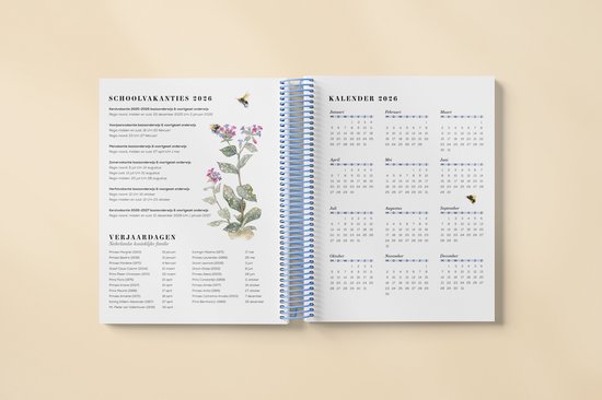 Libelle Marjolein Bastin Agenda 2026 - één jaar lang genieten - Incl. handige ringband, elastiek en 8 ansichtkaarten