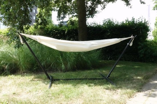 4gardenz canvas Hangmat 200x150cm -Totale 320cm