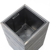Westmann Mono Houten Plantenbak Pilaar 35x35x56 cm - Grijs