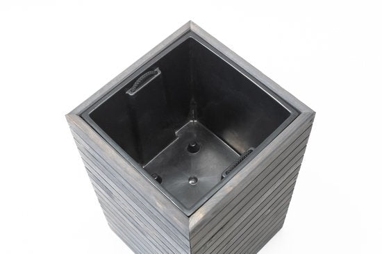Westmann Mono Houten Plantenbak Pilaar 35x35x56 cm - Grijs