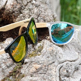 5one® zonnebril - hout