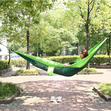 4gardenz® Outdoor Hangmat – Parachutestof – 270 cm – Compact & Sterk - Groen