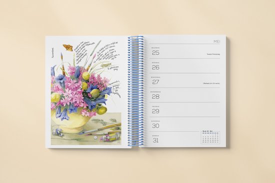 Libelle Marjolein Bastin Agenda 2026 - één jaar lang genieten - Incl. handige ringband, elastiek en 8 ansichtkaarten