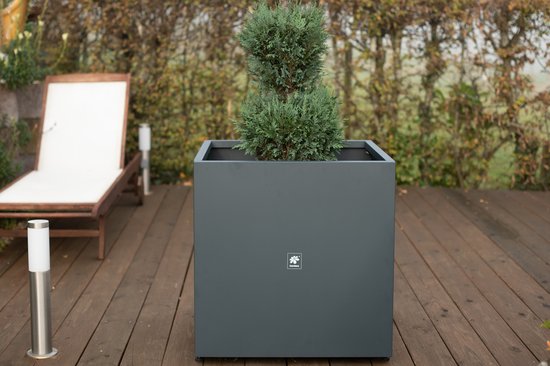 Herstera Garden® Cube Plantenbak HG08976803 - 70x70x70 cm - Antraciet